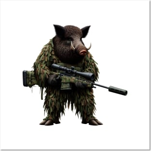 Sniper Wild Boar Posters and Art